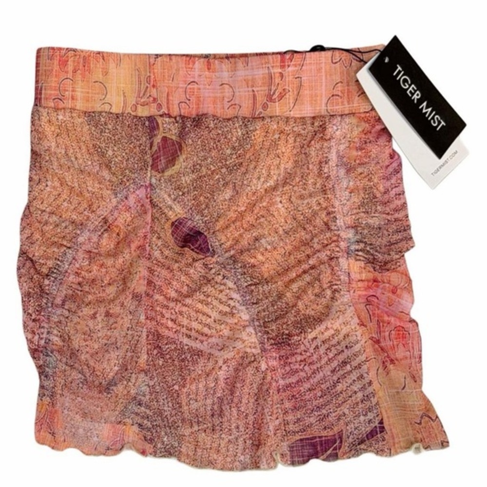 Tiger Mist Esme Skort Pink Coral Peach Mini Skirt XXS New With Tags